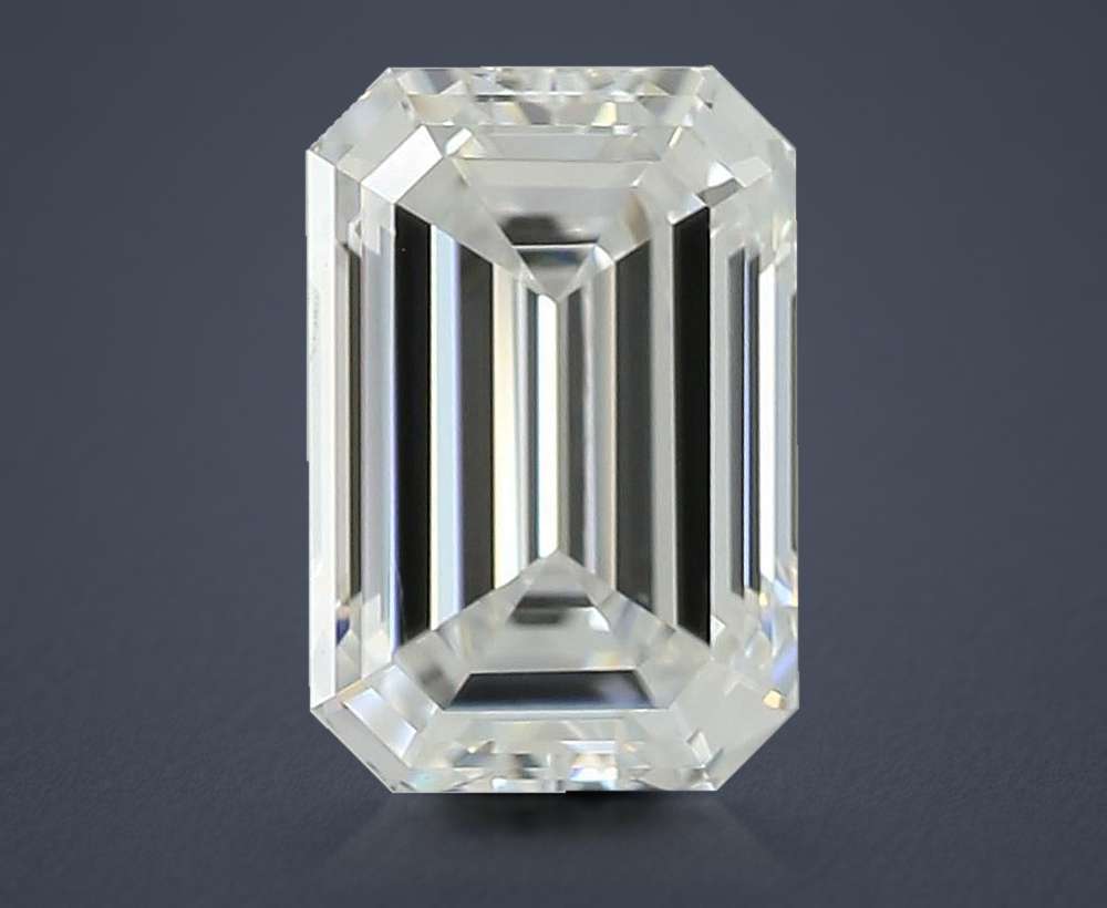 1.01ct D SI1 Rare Carat Ideal Cut Emerald Lab Grown Diamond