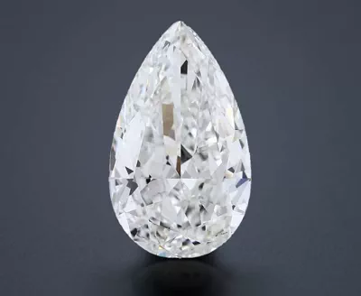 15.11ct F VS1 Rare Carat Ideal Cut Pear Lab Grown Diamond
