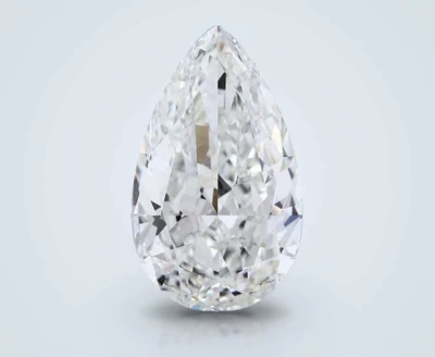 15.11ct F VS1 Rare Carat Ideal Cut Pear Lab Grown Diamond