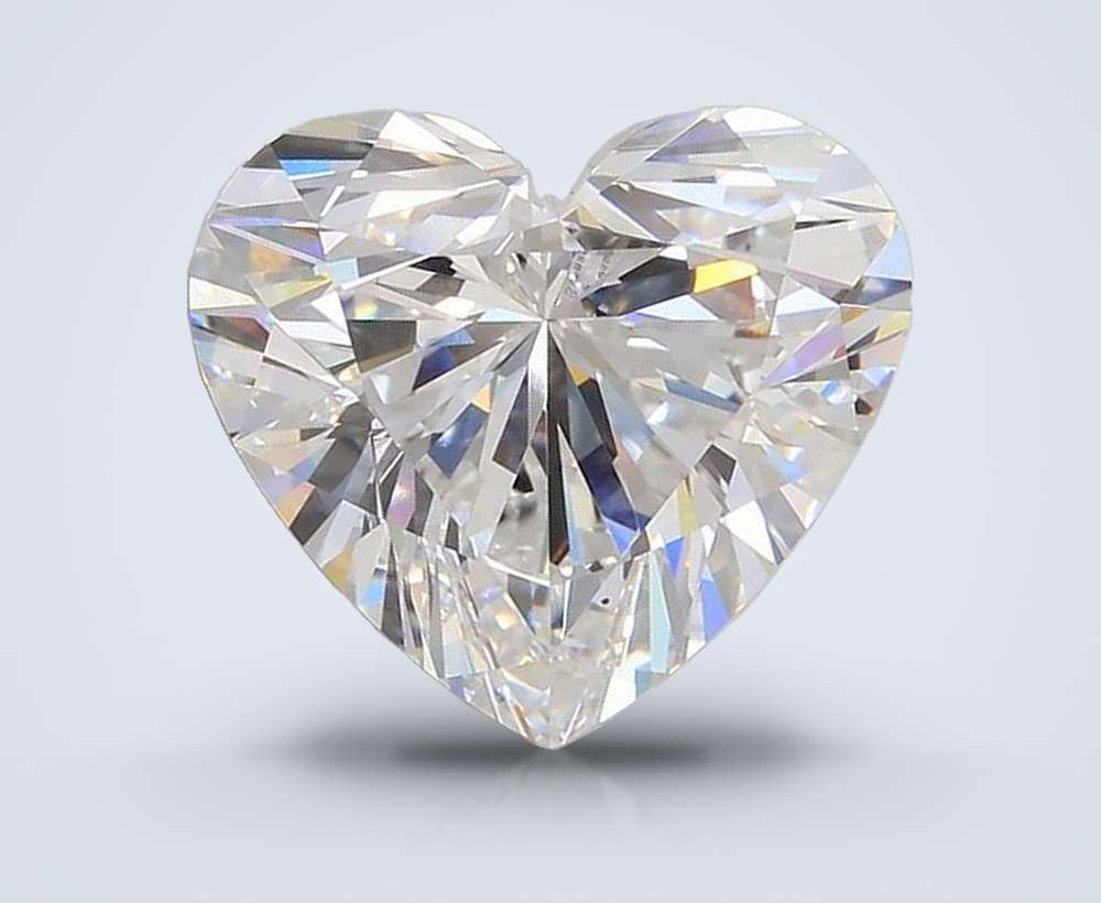 5.51ct D VVS2 Rare Carat Ideal Cut Heart Lab Grown Diamond