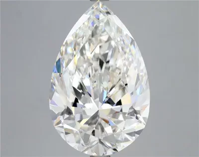 6.01ct G VS2 Rare Carat Ideal Cut Pear Diamond