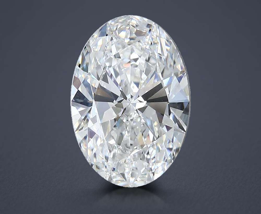 4.00ct E VS1 Rare Carat Ideal Cut Oval Lab Grown Diamond