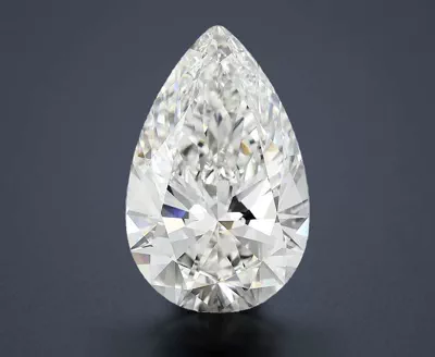 12.07ct E VVS2 Rare Carat Ideal Cut Pear Lab Grown Diamond
