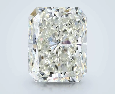 5.01ct K SI1 Rare Carat Ideal Cut Radiant Diamond