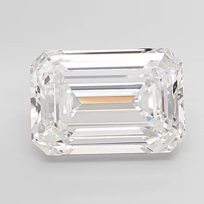 10.08ct F VVS2 Very Good Cut Emerald Lab Grown Diamond