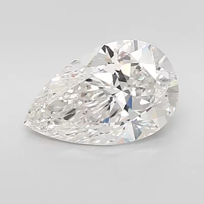 3.04ct F VS1 Rare Carat Ideal Cut Pear Lab Grown Diamond
