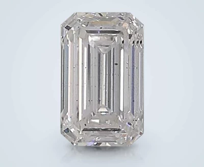 1.01ct E SI1 Rare Carat Ideal Cut Emerald Lab Grown Diamond
