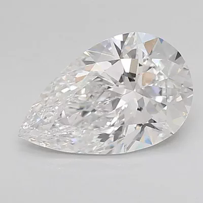 2.08ct D VS1 Rare Carat Ideal Cut Pear Lab Grown Diamond
