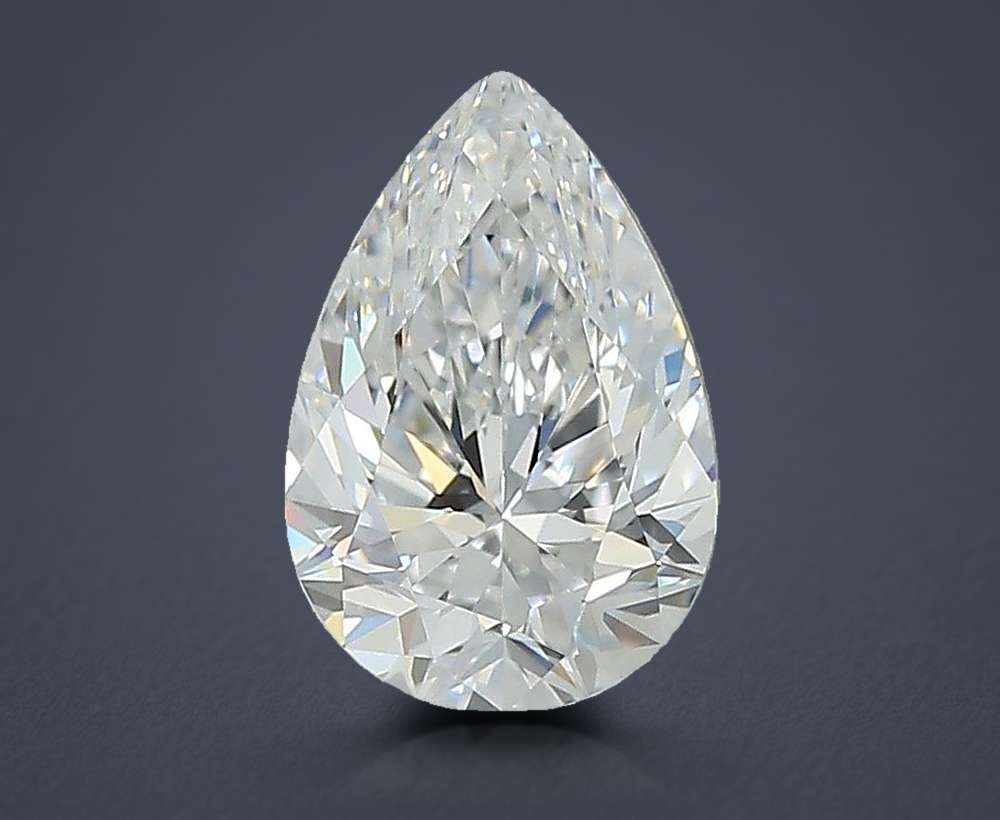 1.38ct D VVS2 Rare Carat Ideal Cut Pear Lab Grown Diamond