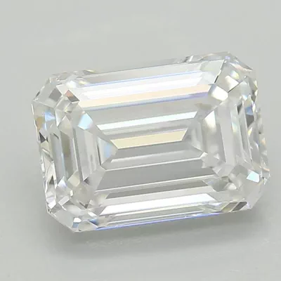 1.33ct D VS1 Excellent Cut Emerald Lab Grown Diamond