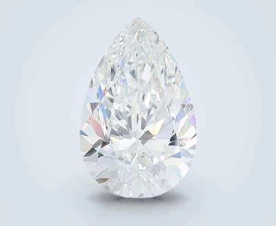 6.07ct F VVS2 Very Good Cut Pear Lab Grown Diamond