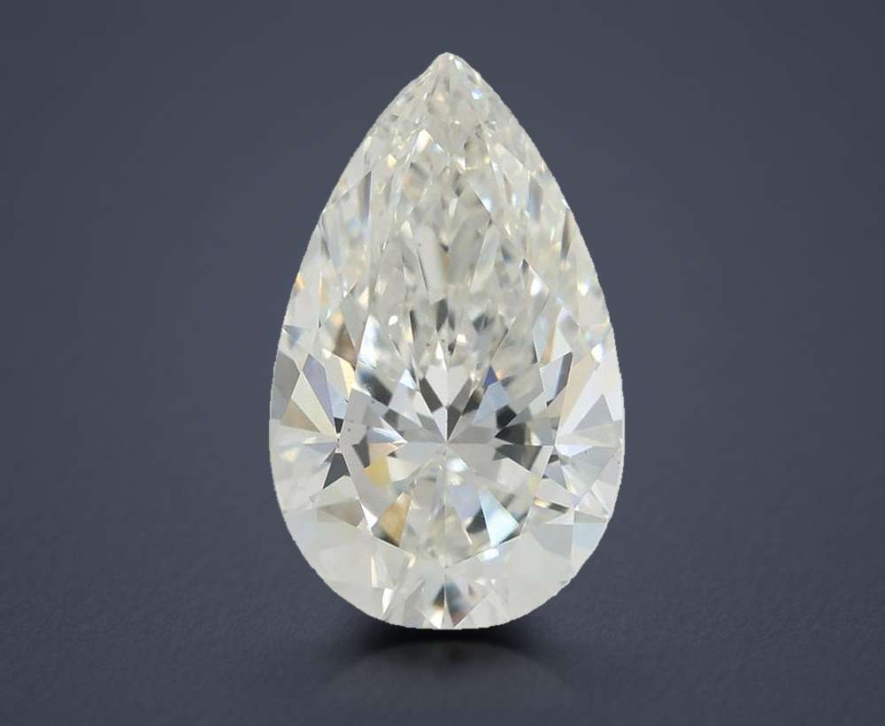 4.02ct G VS2 Rare Carat Ideal Cut Pear Lab Grown Diamond