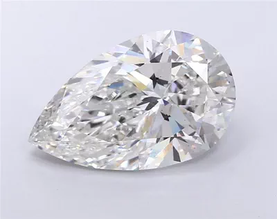 11.08ct F VS2 Rare Carat Ideal Cut Pear Lab Grown Diamond