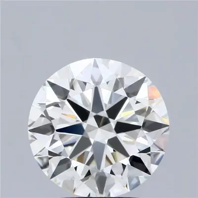 3.01ct J VVS2 Rare Carat Ideal Cut Round Diamond