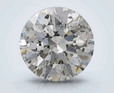 7.01ct H SI2 Rare Carat Ideal Cut Round Diamond