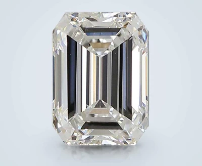 3.09ct E VS1 Rare Carat Ideal Cut Emerald Lab Grown Diamond