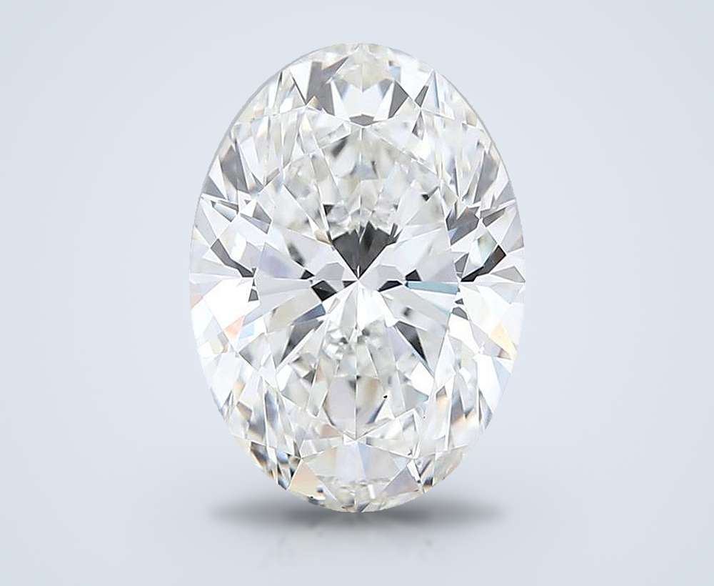 20.19ct H VS2 Rare Carat Ideal Cut Oval Lab Grown Diamond