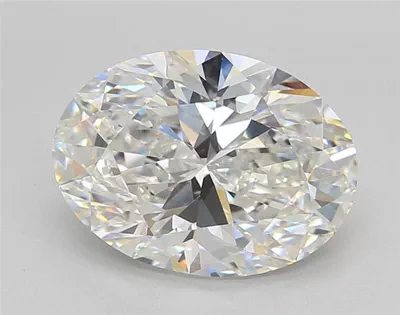 2.85ct F VVS2 Rare Carat Ideal Cut Oval Lab Grown Diamond