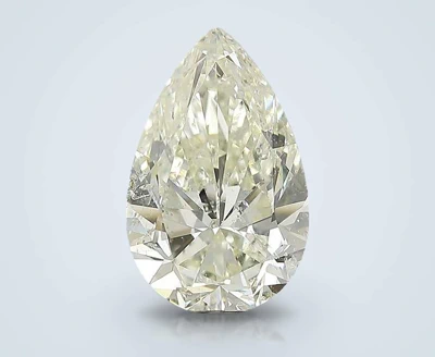 3.01ct K SI2 Rare Carat Ideal Cut Pear Diamond