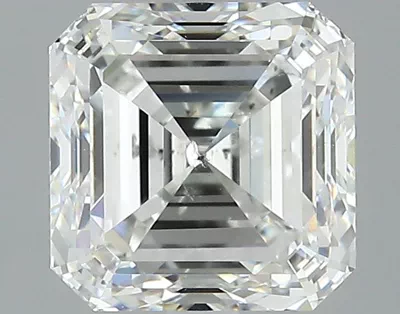3.00ct H SI2 Rare Carat Ideal Cut Asscher Diamond
