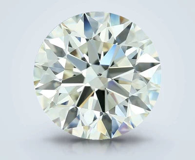 3.13ct K SI1 Rare Carat Ideal Cut Round Diamond