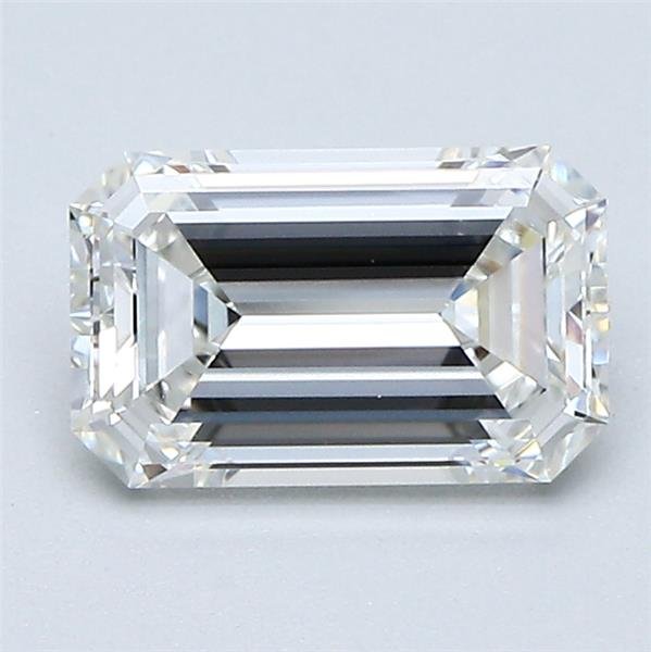 1.24ct G VVS2 Rare Carat Ideal Cut Emerald Diamond