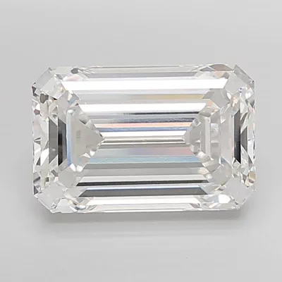 12.51ct F VVS2 Excellent Cut Emerald Lab Grown Diamond