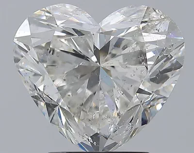 3.01ct G SI2 Rare Carat Ideal Cut Heart Diamond