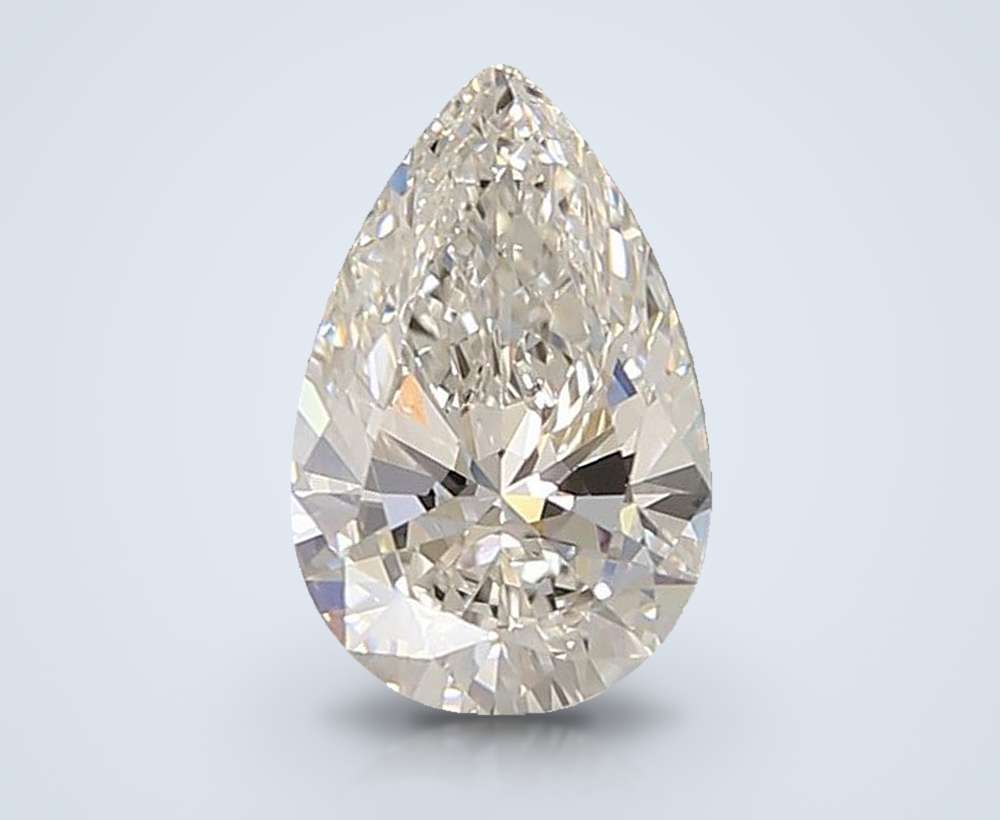1.41ct E VVS2 Rare Carat Ideal Cut Pear Lab Grown Diamond