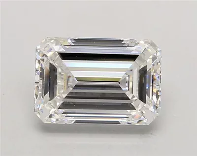 4.80ct F VS1 Rare Carat Ideal Cut Emerald Lab Grown Diamond