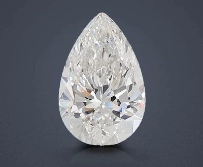 10.06ct E VS1 Rare Carat Ideal Cut Pear Lab Grown Diamond