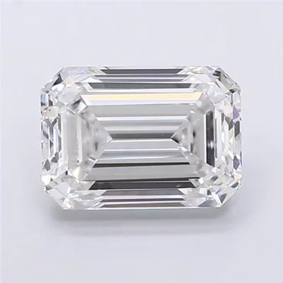 1.50ct F VS1 Rare Carat Ideal Cut Emerald Lab Grown Diamond
