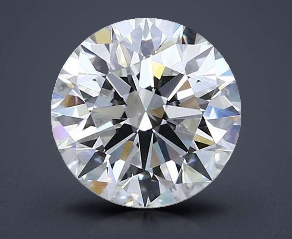 2.22ct H VS1 Rare Carat Ideal Cut Round Diamond