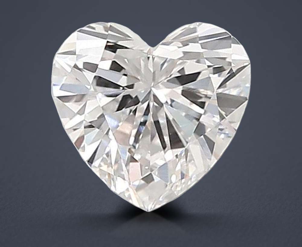 1.09ct D VVS2 Rare Carat Ideal Cut Heart Lab Grown Diamond