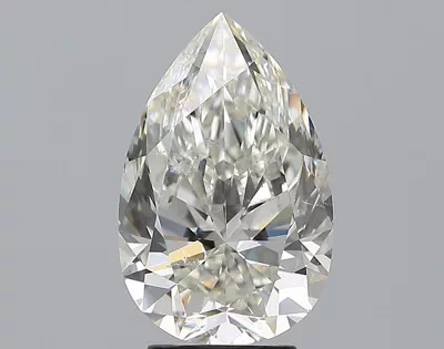4.01ct J SI2 Rare Carat Ideal Cut Pear Diamond