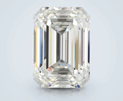 10.36ct G SI1 Rare Carat Ideal Cut Emerald Diamond