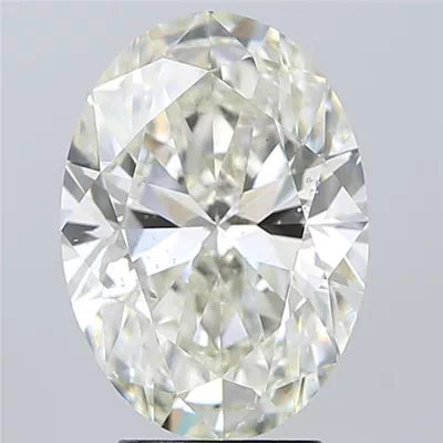 4.01ct K SI2 Rare Carat Ideal Cut Oval Diamond