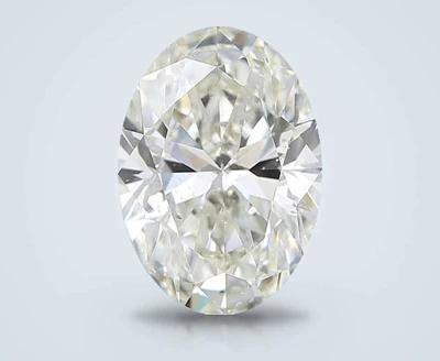 4.01ct K SI2 Rare Carat Ideal Cut Oval Diamond