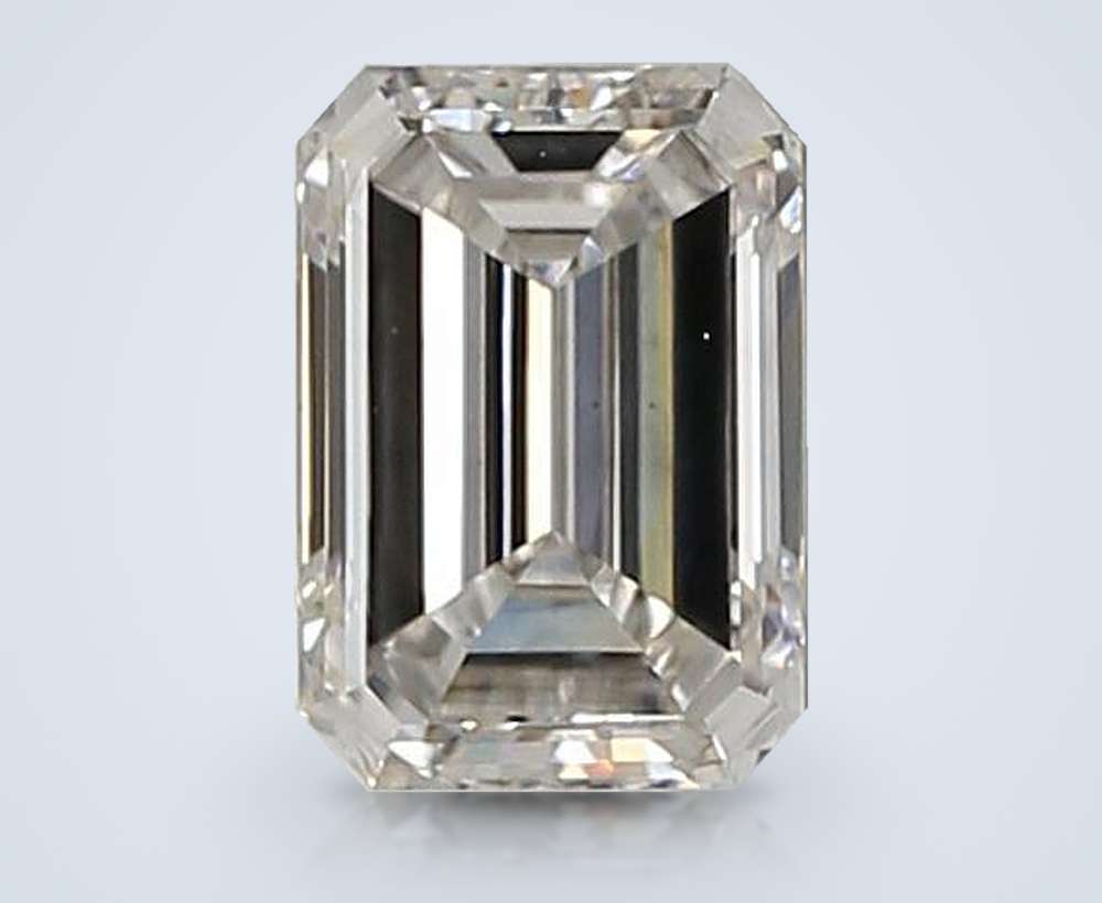 0.92ct F VS2 Very Good Cut Emerald Lab Grown Diamond