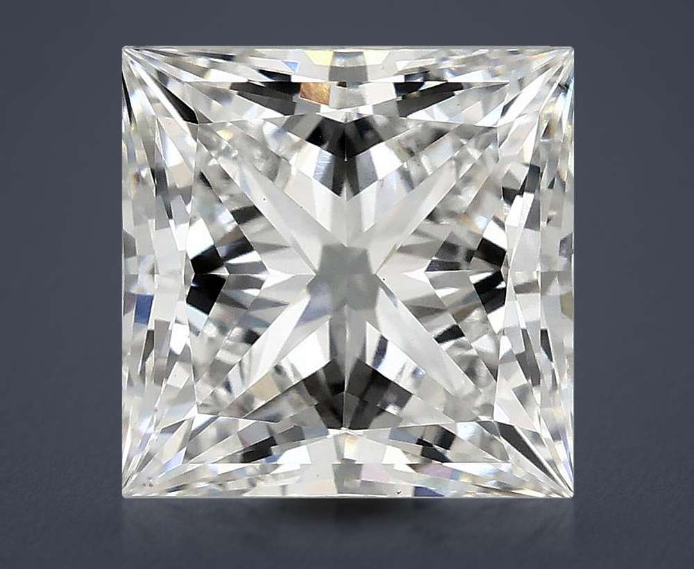 5.08ct E VS2 Rare Carat Ideal Cut Princess Lab Grown Diamond