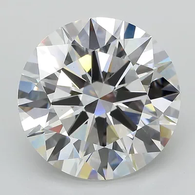 6.60ct F VVS2 Rare Carat Ideal Cut Round Lab Grown Diamond