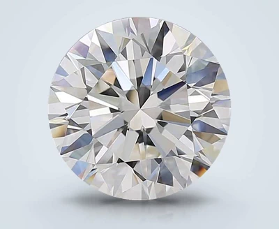5.01ct F VS2 Rare Carat Ideal Cut Round Diamond