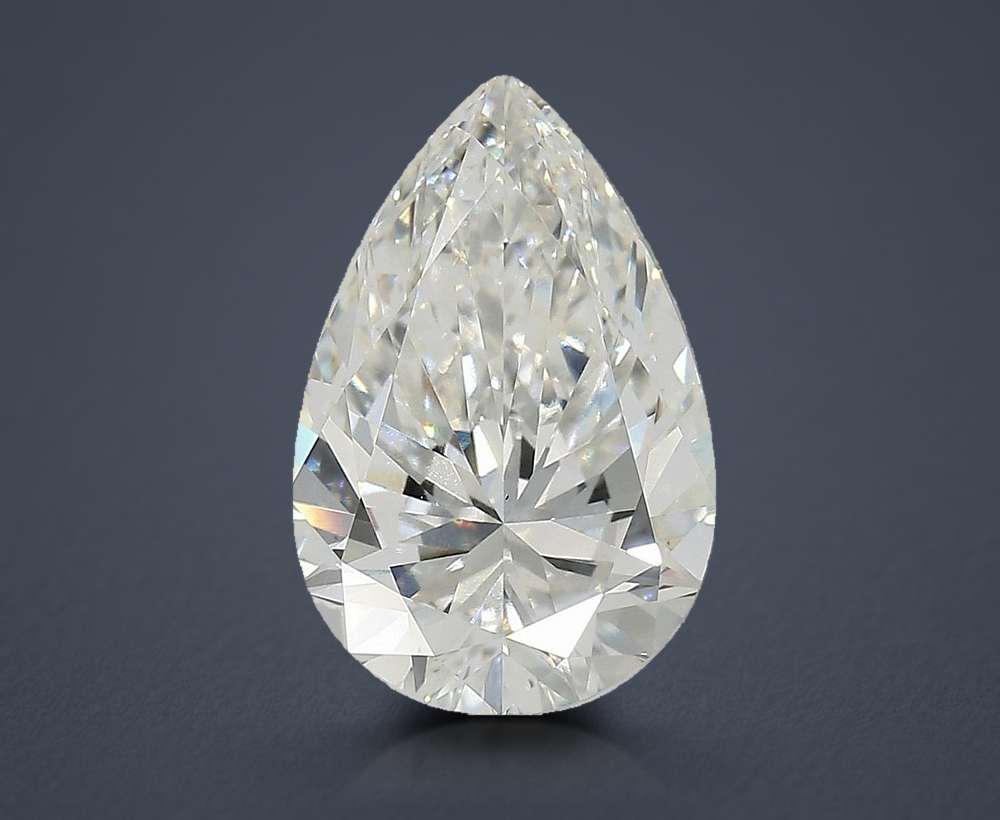 4.25ct F VS1 Very Good Cut Pear Lab Grown Diamond