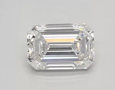 0.67ct D VS2 Rare Carat Ideal Cut Emerald Lab Grown Diamond