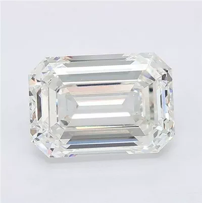 3.10ct G VVS2 Rare Carat Ideal Cut Emerald Lab Grown Diamond