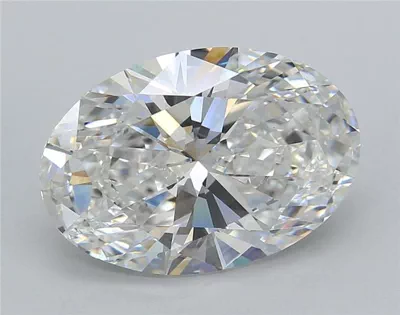 5.24ct F VS1 Rare Carat Ideal Cut Oval Lab Grown Diamond