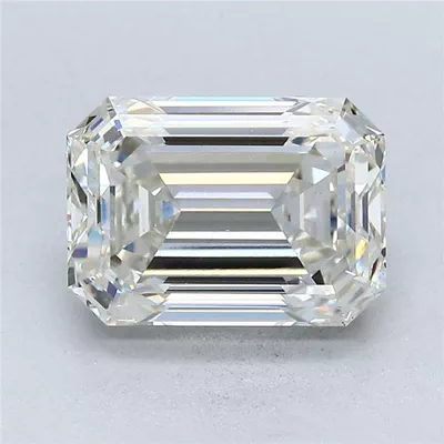 3.05ct H VS1 Rare Carat Ideal Cut Emerald Lab Grown Diamond