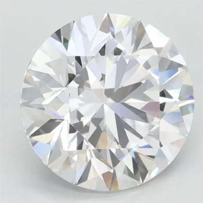 3.44ct D IF Rare Carat Ideal Cut Round Lab Grown Diamond