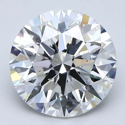 2.53ct E SI1 Rare Carat Ideal Cut Round Diamond
