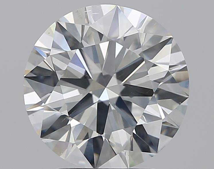 2.61ct J SI1 Rare Carat Ideal Cut Round Diamond